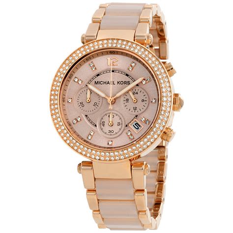 michael kors parker rose gold watch ireland|Michael Kors Parker Watch .